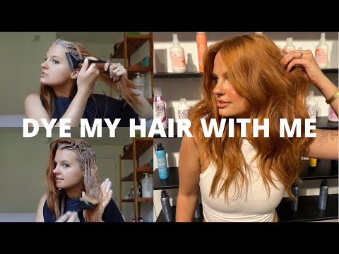 how I dye my hair copper/red as a hairstylist! step by...
