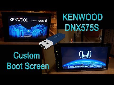 Kenwood DNX575S DNX574S Custom Boot Splash Screen How To DDX6705S