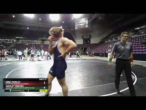 195 Lbs Round 1 - Dirk Morley, Black Fox Wrestling Academy Vs Wesley Reeves, Goldman`s Wrestling A