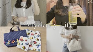 Vlog｜アラフォーの日常｜購入品紹介（フェイラー,子供服）と春コーデ、家族時間Vlog