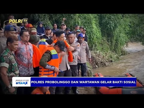 POLRES PROBOLINGGO DAN WARTAWAN GELAR BAKTI SOSIAL