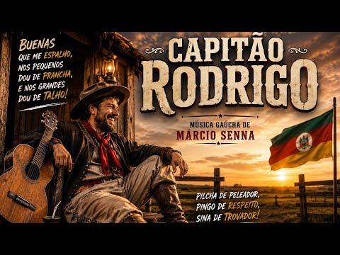 🎵 CAPITÃO RODRIGO | Música Gaúcha de Márcio Senna 🎵