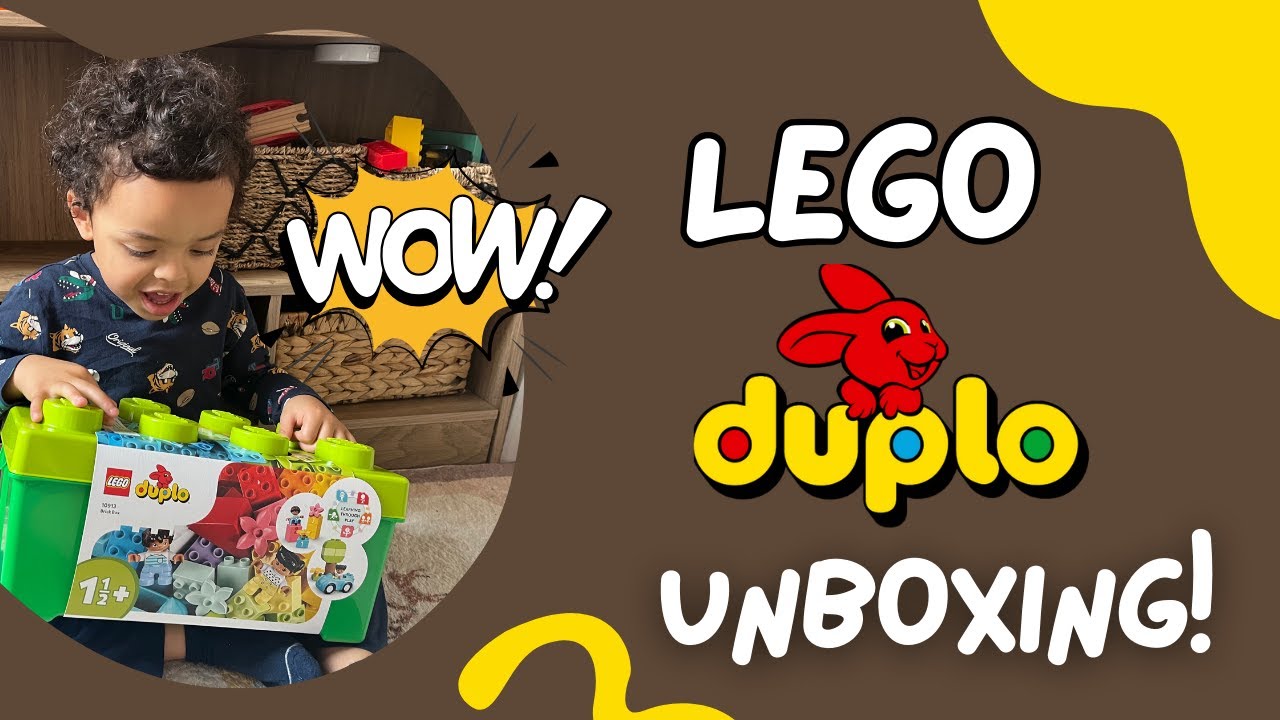 Toddler Unboxing LEGO DUPLO Classic Brick Box Building Set