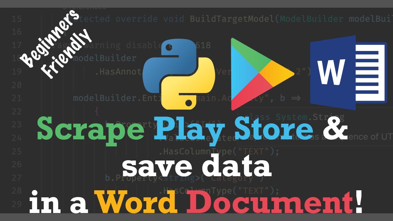 Python: scrape data from the Play Store and Generate a Word Document