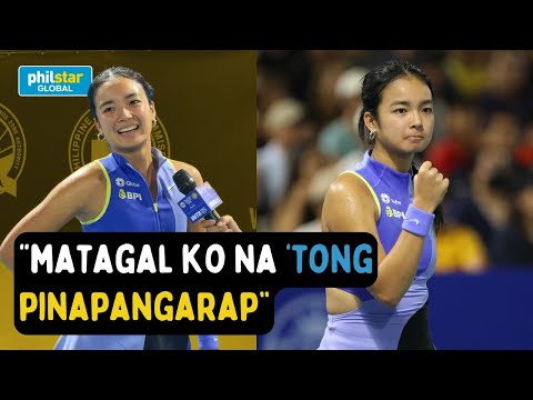 Alex Eala on playing at home-soil, Philippines: ‘Pressure is part of the job’