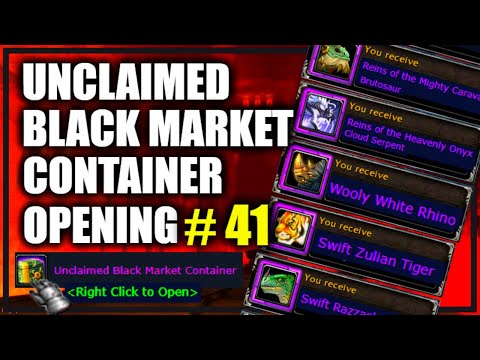Unclaimed Black Market Container Opening #41! Where is my LUCK..?! WoW Shadowlands
