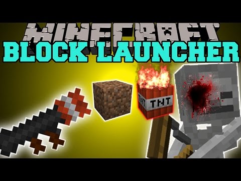 Minecraft: Insane Block Launching Guns Mod!