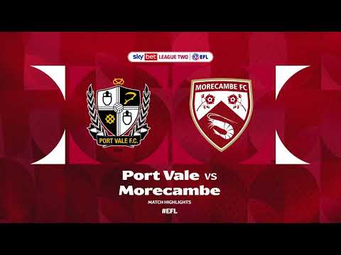 FC Port Vale Stoke-on-Trent 1-0 FC Morecambe 