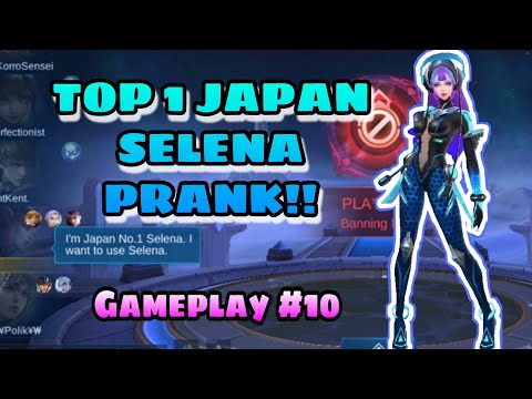 Selena Top Global (No.1 Japan) PRANK! NANIWALA SILA! Selena Fake Global | Gameplay #10 | Miracle? ML