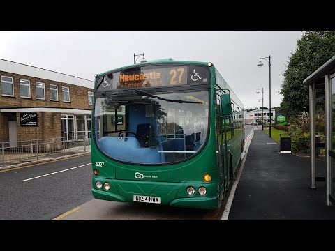 Rare Allocation: Route 27 | NK54NWA/5227 - Go North East: Scania L94UB/Wright Solar
