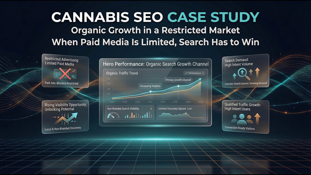 Cannabis SEO Case Study: 1,276% Organic Traffic Growth