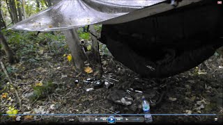 Wild hammock camp in Spooks wood 27th Oct 2015