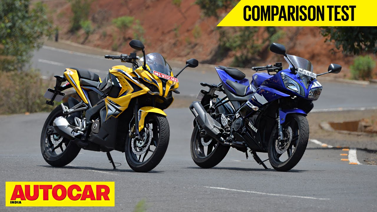 Bajaj Pulsar RS 200 vs Yamaha YZF-R15 | Comparison Test | Autocar India