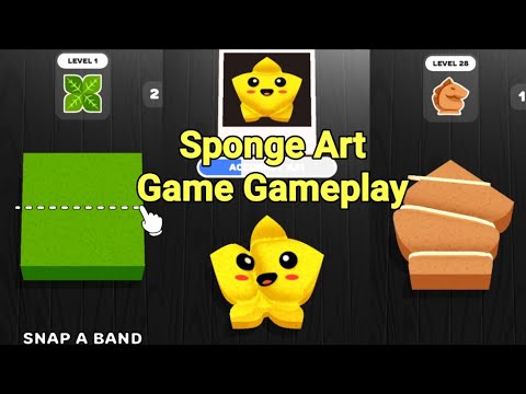 Sponge Art Game Gameplay - YouTube