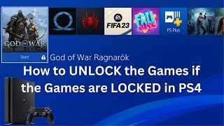 Game are Locked in PS4  -How to Restore Licenses & Unlock the game