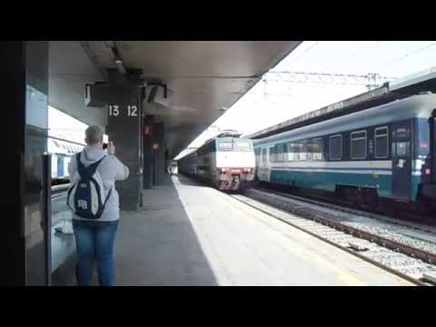 E444.076 in partenza con l' IC 551 Roma Termini - Reggio Calabria Centrale