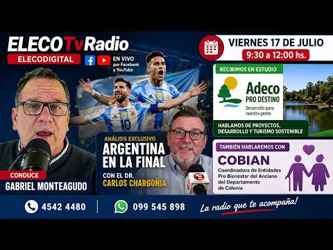 ELECODIGITAL EN VIVO. NOTICIAS DEL VIERNES 17 DE JULIO DE 2026. DESDE CARMELO PARA TODA LA REGIÓN.