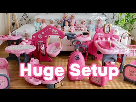 Baby Dolls Nursery Center Setup & Play | Baby Born & Annabell Care Routine (+Nursery Rhymes)