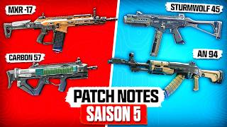 L'Énorme Patch D'Équilibrage de Warzone en Saison 5! Nerfs MXR, Carbon & Buffs AN-94, Sturmwolf