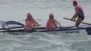 preview picture of video 'Southport Female Surf Boat Crew Practising Starts'