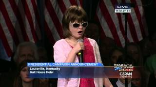 Marlana VanHoose sings National Anthem at Rand Paul Event (C-SPAN)