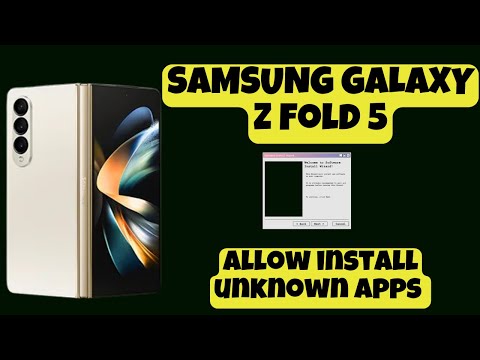 Allow install unknown apps SAMSUNG GALAXY Z FOLD 5 || How to download apps from unknown