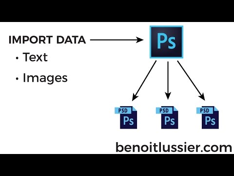 Importing text or images in batch with Variables in Adobe Photoshop - The Complete Tutorial