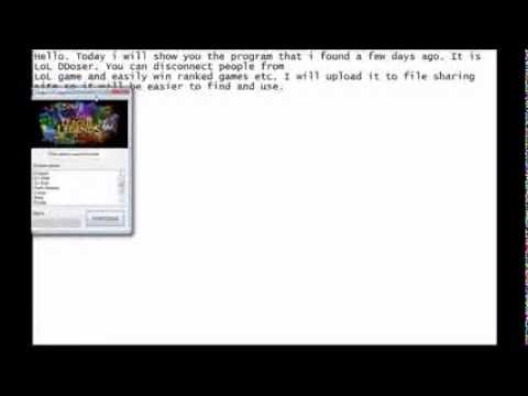 LEAGUE OF LEGENDS DDOSER 2013 WORKING 10/13/13
