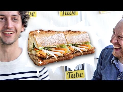 Shrimp Banh Mi Sandwich with Food Busker @ Jamie Oliver's Big Feastival