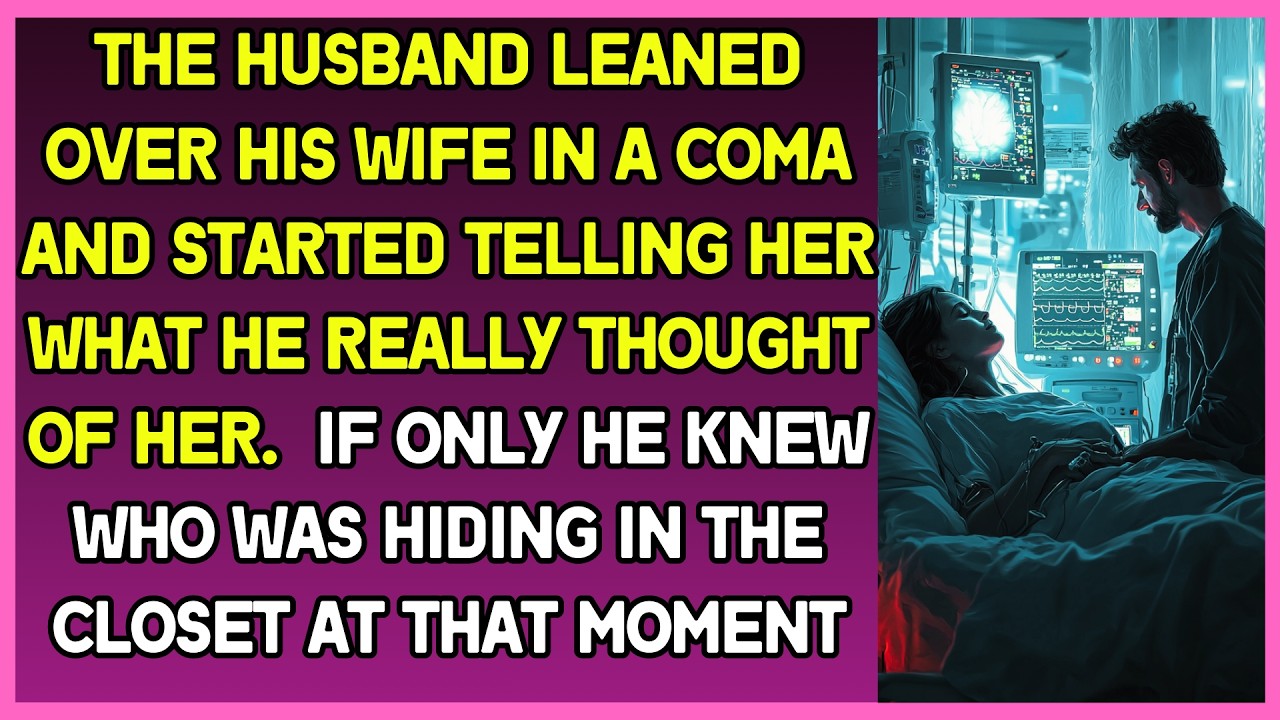 The husband leaned over his wife in a coma and started telling her what he really thought of her