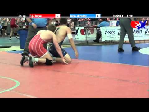 R.j. Troye vs. John Shrader at 2013 ASICS University Nationals - FS