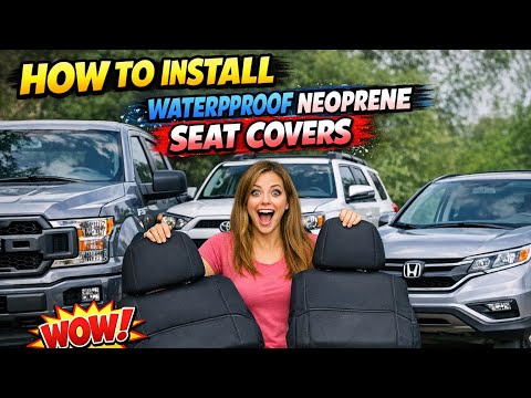 How to install waterproof Neoprene Seat Covers in any truck or suv