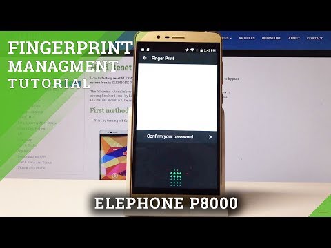 How to Add Fingerprint on ELEPHONE P8000 - Set Up Fingerprint