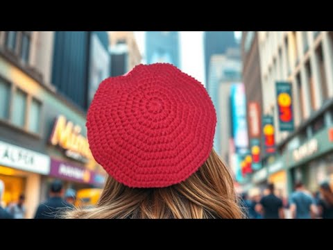 Bereta crosetata DAMA | Tutorial de crosetat | Cum crosetam o bereta simpla