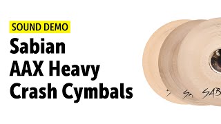 Video thumbnail for Sabian | 18" 19" 20" AAX Heavy Crashes | Sound Demo by Drums Bonedo