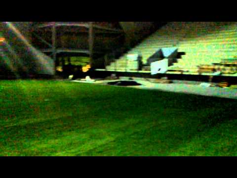 Stadionul Ilie Oana - interior , primele scaune au fost montate