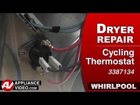 Whirlpool Dryer - Will Not Start - Cycling Thermostat Repair