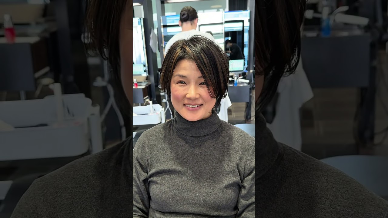 【５０代からの小顔ショート】白髪、癖毛を活かす#似合わせショート#50代ヘアスタイル #ショートボブ #似合わせカット #大阪美容室