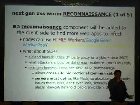 Owasp5015 - Arshan Dabirsiaghi - Next Gen Cross Site Scripting Worms