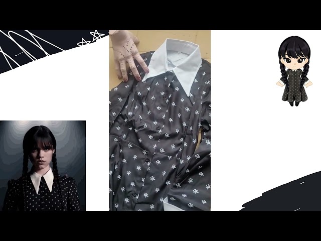 Vídeo relacionado con MeYuxg Disfraz de Miércoles para Niñas, Vestido Addans Gótico de Lolita, Carnaval, Cosplay, Halloween (110)