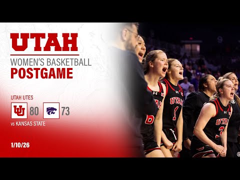Utah: 80, Kansas State: 73 | Women's Basketball Postgame Press Conference