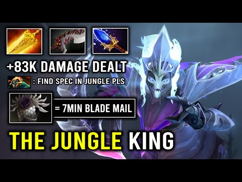 How to Fast Jungle Spectre 1st Item 7Min Blade Mail +83K Damage Dealt Vs Tank Hero Dota 2