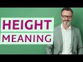 Height | Meaning of height