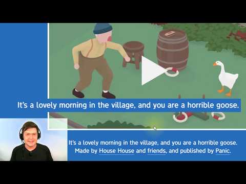 Let's Play Untitled Goose Game | Learn English by Listening to Comprehensible Input for Beginner ESL