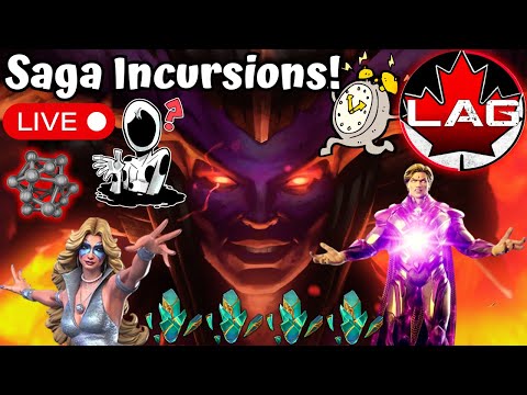 Saga Incursions! ONLY 3 HOURS LEFT?! Master Procrastinator Strikes Again! Pugry/Dazzler/Adam! - MCOC