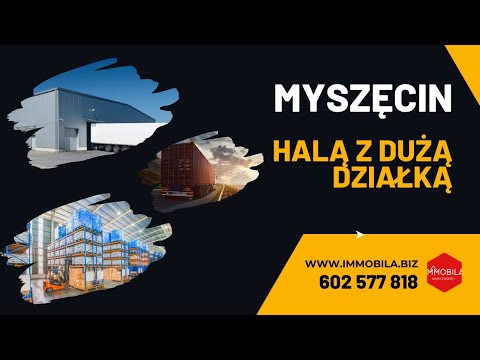 Myszęcin - hala z dużą działką przy drodze K92