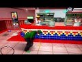 GTA San Andreas CJ Throws Up At Burger Shot