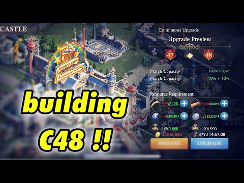 Building Castle Level 48 !! - Guns of Glory