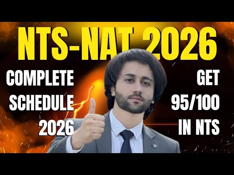NTS NAT 2026 Schedule I How to Get 95 Marks in NTS NAT I NTS NAT Test Preparation 2026 I NAT NTS