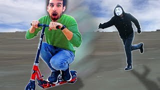 SCOOTER CHASE with PROJECT ZORGO (Daniel Escapes Trap by Joseph Banks to Explore Riddles)